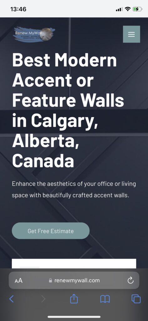 Mobile Friendly Optimized RenewMyWall