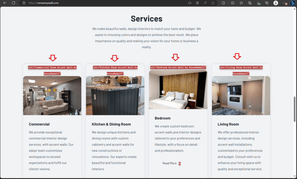 Images RenewMyWall Services Alt Tags